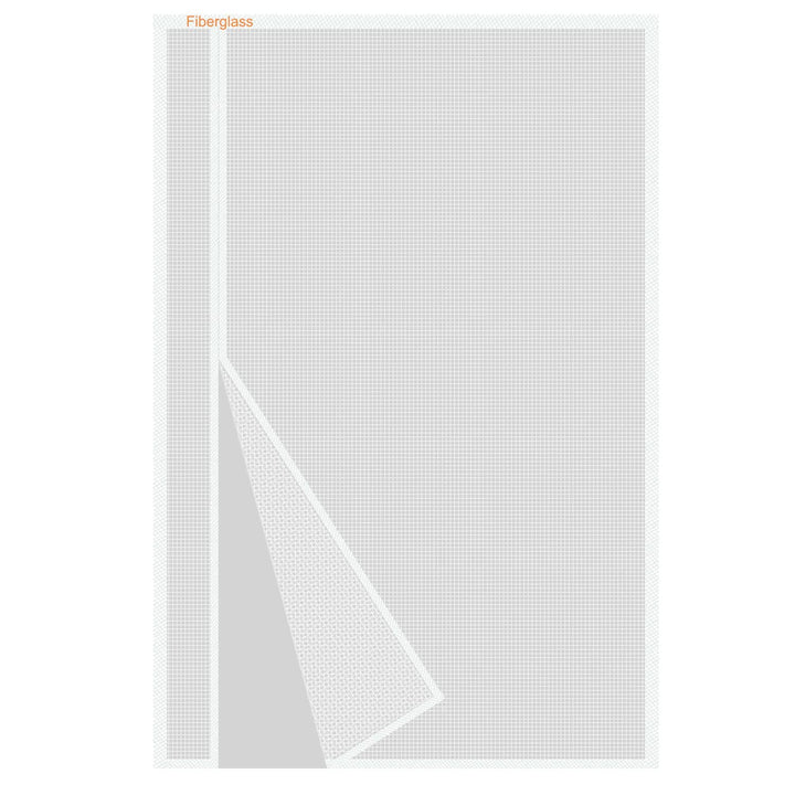 Risareyi Seitliche Öffnung Magnet Fliegengitter Balkontür 90x270cm, Weiss