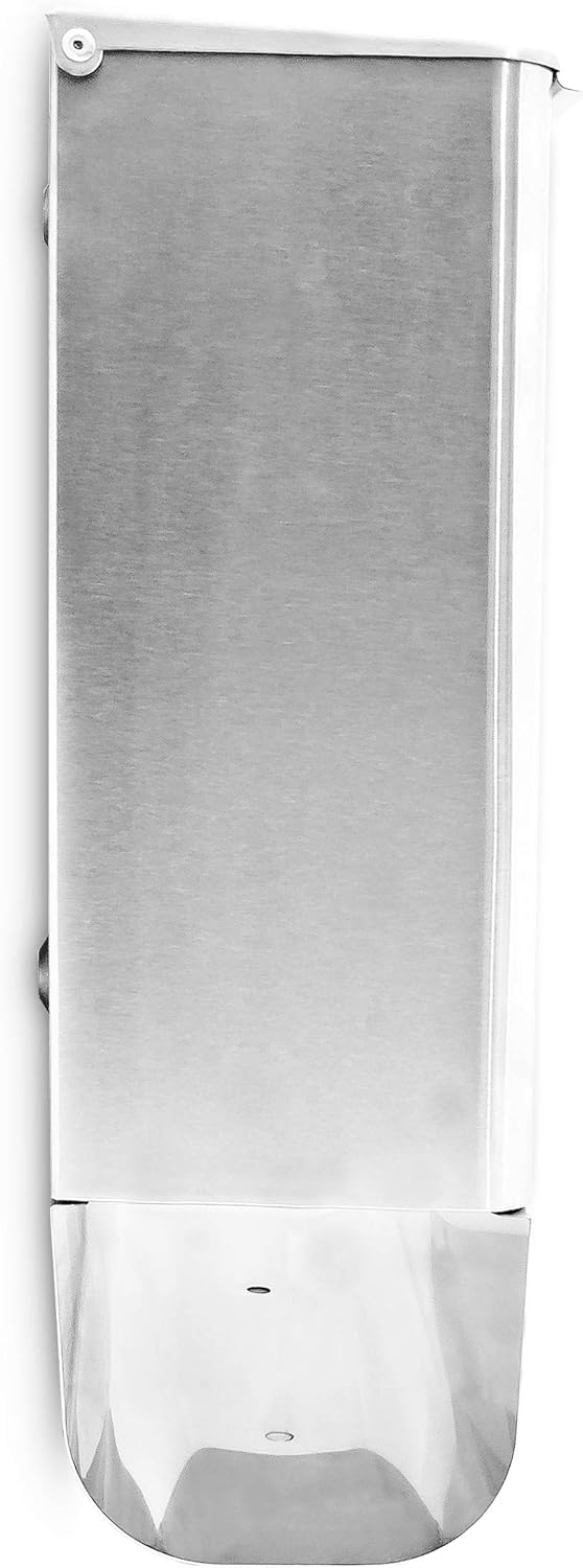 Relaxdays Briefkasten mit Zeitungsfach, Postkasten aus Edelstahl und Glas, Mit Motiv, HBT: ca. 40 x