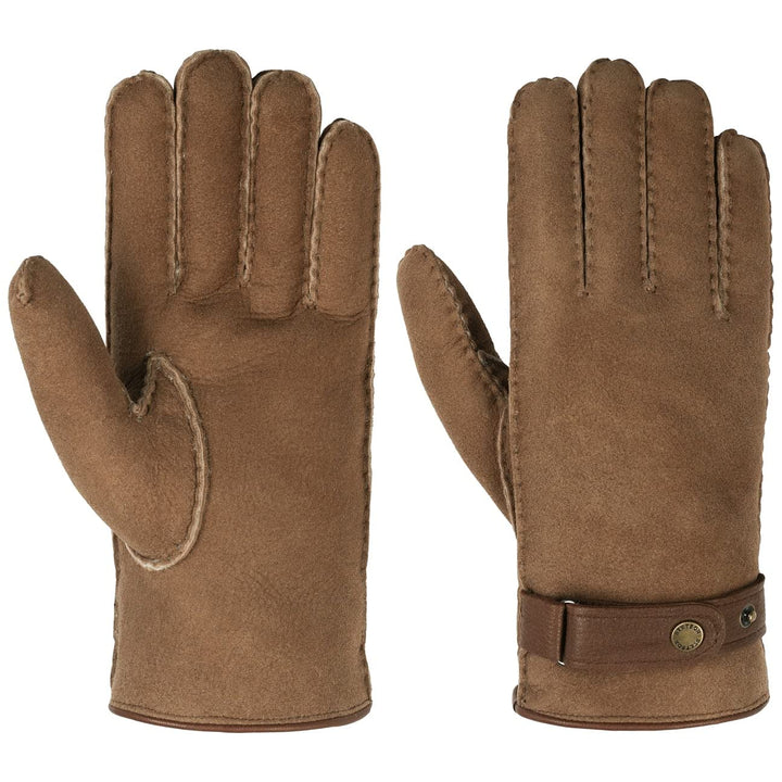 Stetson Deerskin Lambswool Handschuhe Herren Handmade Mit Lammwolle Gefüttert Aus 100% Hirschleder M