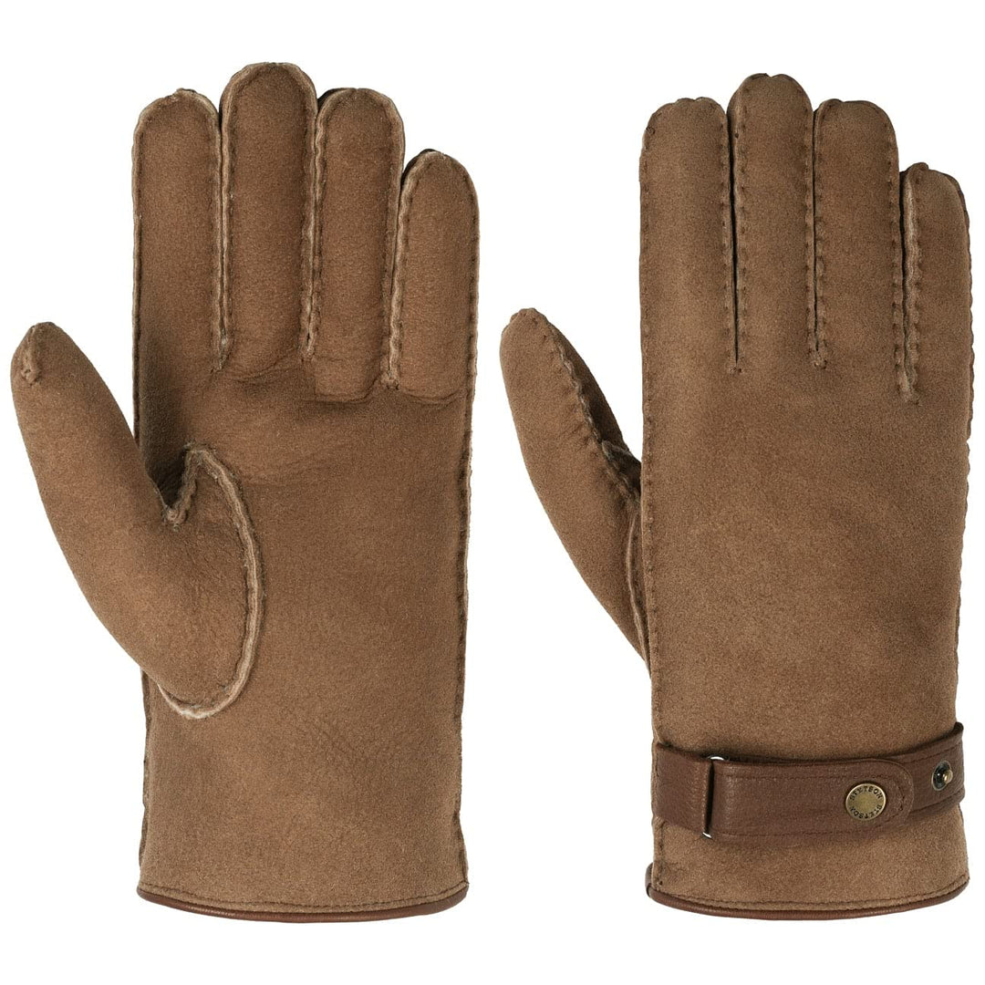 Stetson Deerskin Lambswool Handschuhe Fingerhandschuhe Herrenhandschuhe Lederhandschuhe Herren - mit