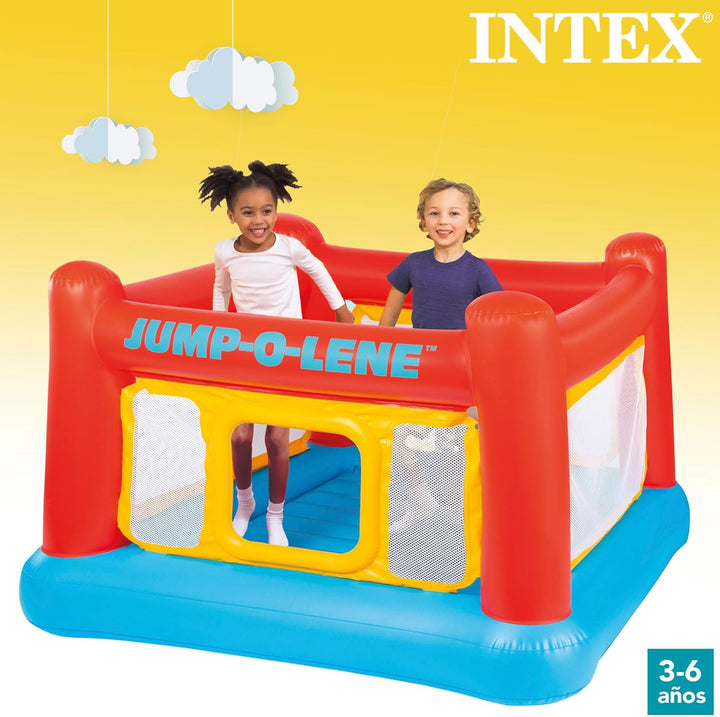 Intex 48260NP – Spielhaus Jump-O-Lene, Vinyl, Mehrfarbig, 174 x 174 x 112 cm