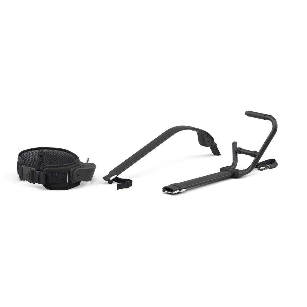 Cybex Hands-free Running Kit für Multisport-Anhänger ZENO, Inkl. Zugstange und Hüftgurt, Schwarz, Ru