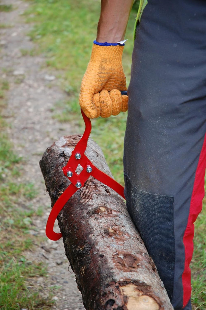 STUBAI Forst-Handpackzange 265 mm | Holzgreifer Forstzange | Vorlieferzange für den Transport von Ba