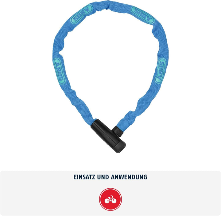 ABUS Kettenschloss Steel-O-Chain 5805K – Fahrradschloss aus Stahl – ABUS-Sicherheitslevel 5 Blau 75