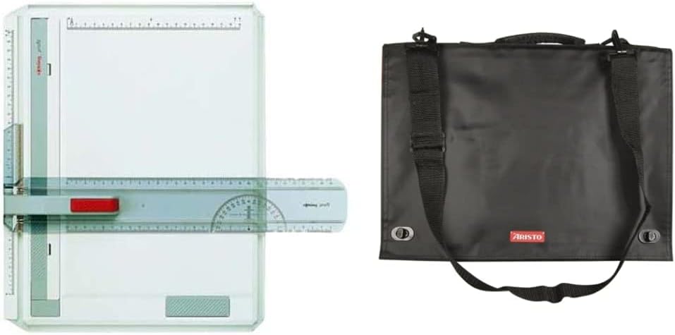 rOtring Profil-A4-Zeichenbrett & Aristo AR7064 Geo Board Carry Bag (Transporttasche für Zeichenplatt