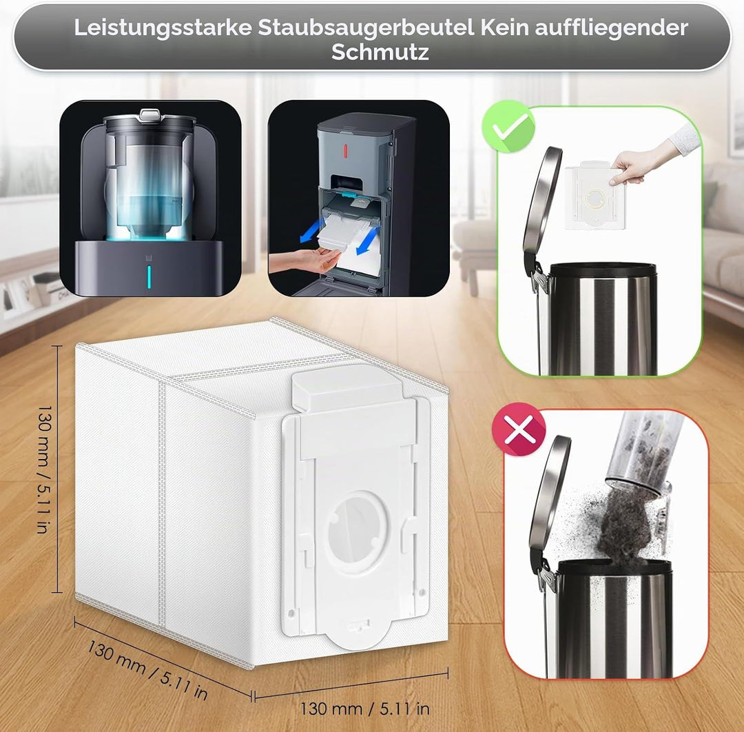(15 Stück) VCA-ADB90 Ersatzstaubbeutel, kompatibel mit Samsung Vca-SAE/903–904/AA Jet70+ 75+ Jet90 S