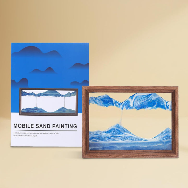 AzureLeap Sandbilder zum Drehen 3D Sandscape die Sandkunst in Tiefsee Fliessende Sandmalerei Sandbil