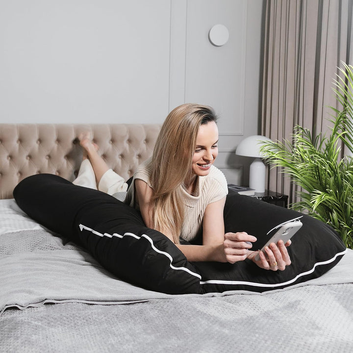 KomfortKissen ORIGINAL Premium Ergonomisches Kühlend Kuschelkissen | Körperkissen | Seitenschläferki
