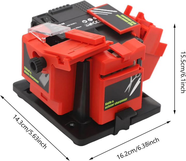 Universal-Schärfstation 96 W,Elektrische Schärfmaschine mit 3 hocheffizienten Schärfgeräten,1350r/mi