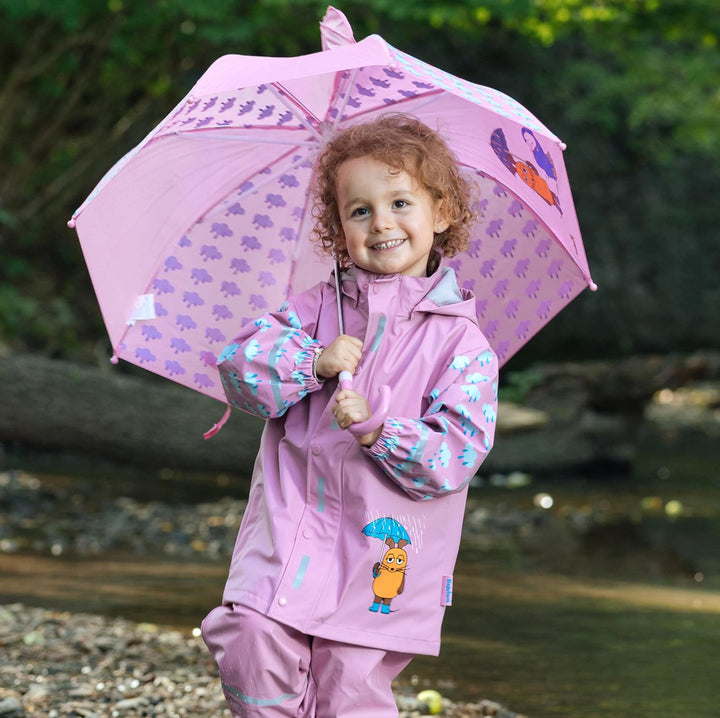 Playshoes Unisex Kinder Regenjacke Wind-und wasserdicht Regenmantel Regenbekleidung 98 rosa Die Maus