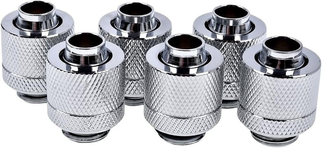 Alphacool 17229 Eiszapfen 13/10mm Anschraubtülle G1/4 - Chrome Sixpack Wasserkühlung Anschlüsse