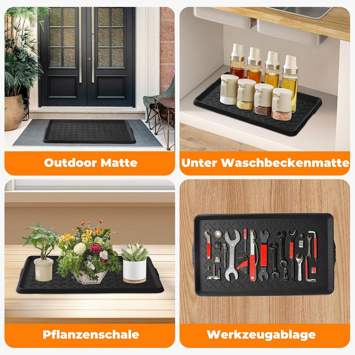 Schuhabtropfschale TPE Gummi ，71 x 41 x 3 cm, für Haustiere, Hunde, Schuhe, Haustiere, Garten, Schla