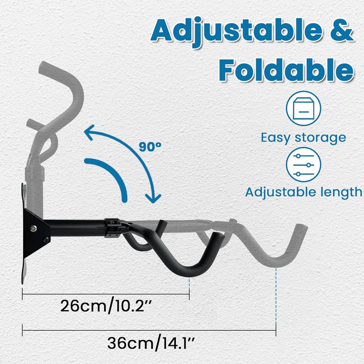 Fahrrad Wandhalterung, Fahrrad Montageständer, Falibar bis 30kg, Höhen- und Abstandsverstellbar, Fah