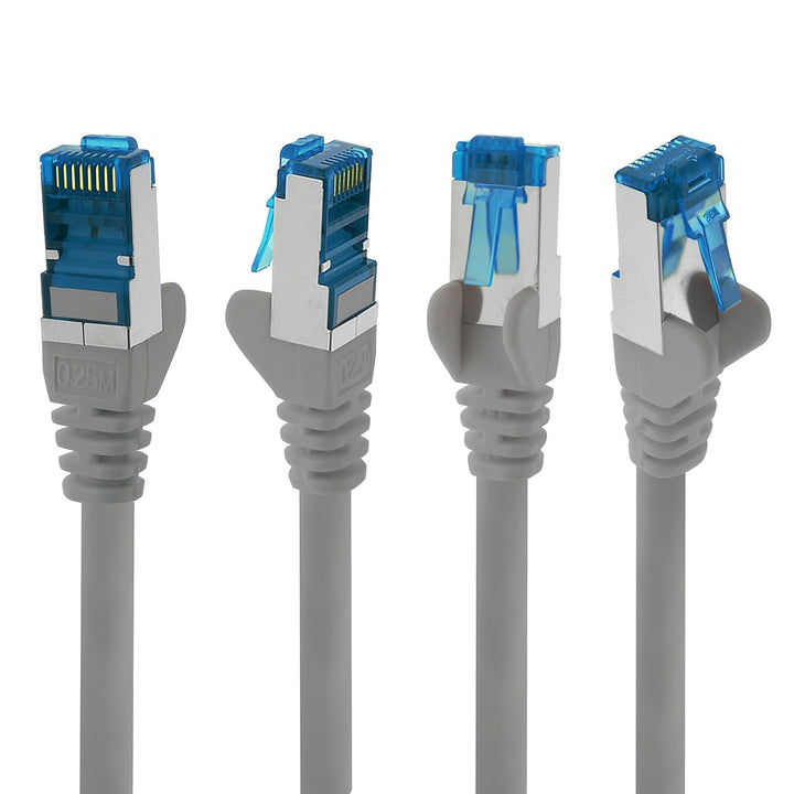1aTTack.de Patchkabel – 7X 7,5m Ethernet, Netzwerk, Lan Kabel CAT6a (für Gigabit Netzwerke, Router,
