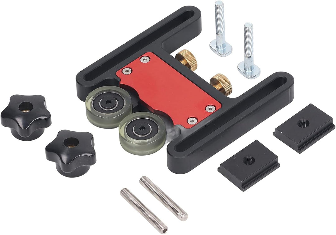 Aluminium Legierung Federbrett mit Doppelrad Gleitrolle, Verstellbar Shock-Absorption Tischkreissäge