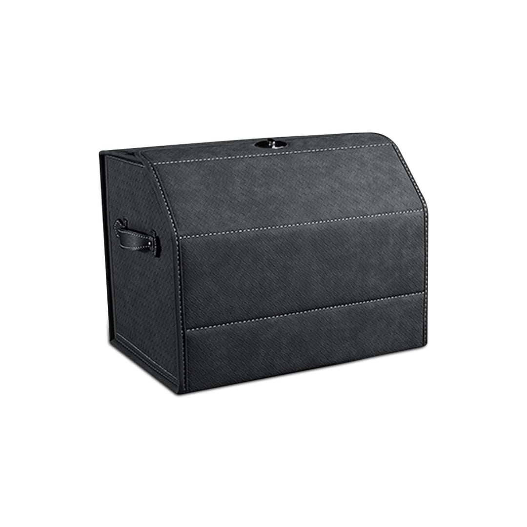 Ergocar Kofferraum Organizer, Faux Gewebtes Wildleder Autotasche Auto Kofferraum Box, Zusammenklappb