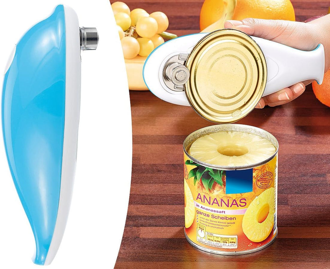 Rosenstein & Söhne Büchsenöffner: Elektrischer Sicherheits-Dosenöffner zur wiederverschliessbaren Öf