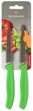 Victorinox Swiss Classic, Tomaten- und Gemüsemesser-Set, 2teilig, Extra Scharfe Klinge, Kunststoffgr