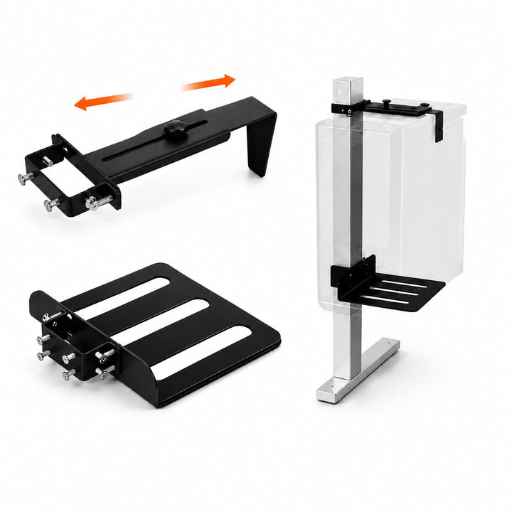 PC Halterung unter Schreibtisch, 15-23.5cm Breite, Bis 20 kg Tragfähigkeit, Ohne Bohren montierbar,