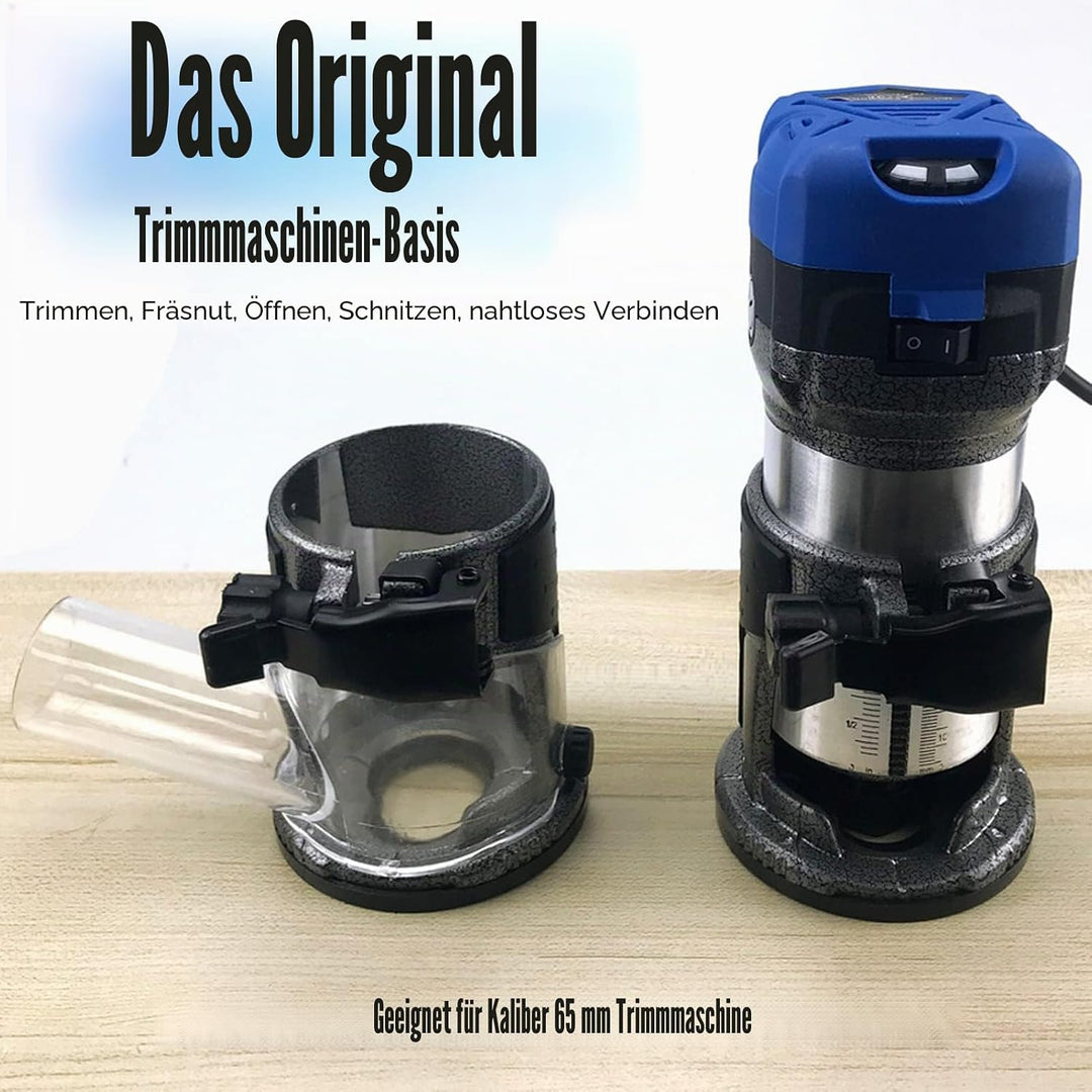 Trimmmaschinensockel, Trimmmaschinen-Basis Trimmmaschine Staubschutz Tauchfräsen-Basis mit Staubsamm