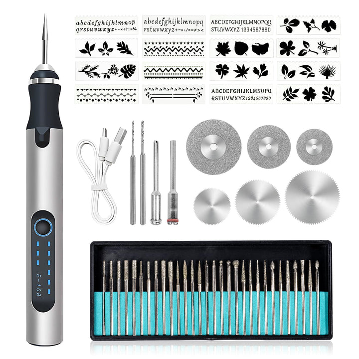 Elektrischer Gravierstift, USB wiederaufladbar, kabellos, tragbares Gravur gerät, Gravur stift für G