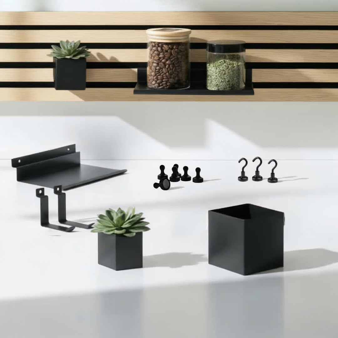 Steinmine - Designmanufaktur Zubehör-Set, Ablagen und Wandbehälter für Wandorganizer & Akustikpaneel
