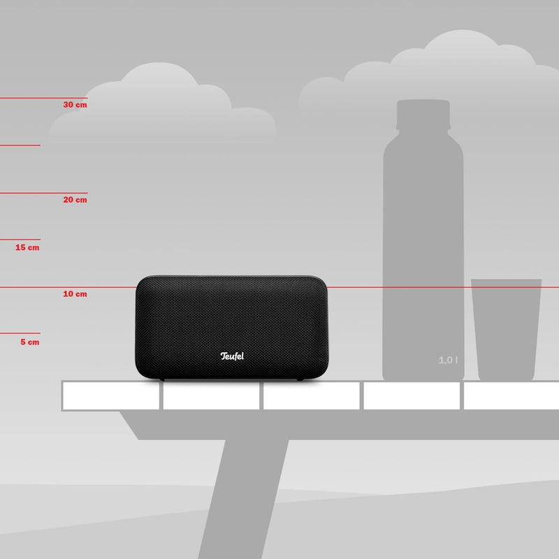 Teufel Motiv GO Voice Bluetooth Lautsprecher - Wasserdichter, Portabler W-LAN & Bluetooth Speaker mi