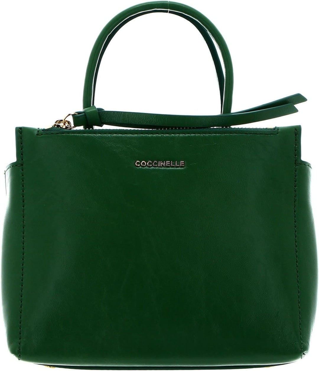Coccinelle Arlettis Rock Handbag Craquele Leather Peppermint
