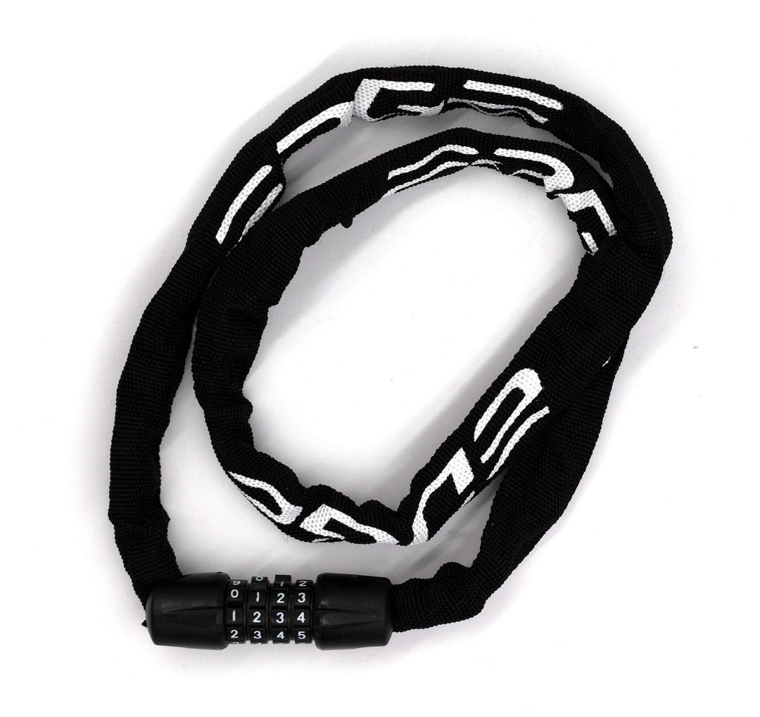 Edge Fahrradschloss Zahlenschloss Web Racer Kettenschloss für Fahrrad, 3,5mm x 900mm, 280g (Schwarz)