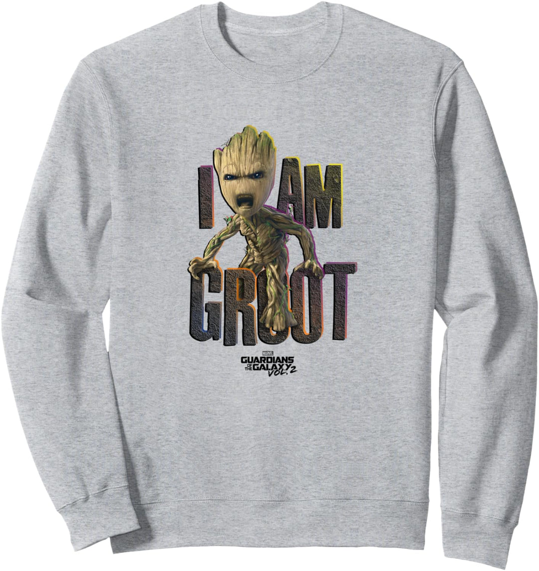 Marvel Guardians Vol.2 I AM GROOT Cute Angry Sweatshirt