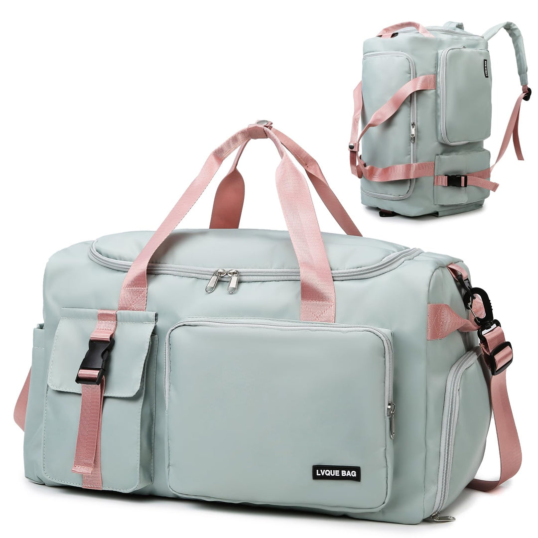 Suweir Sporttasche Damen Herren 42L Reisetasche mit Schuhfach Nassfach Wasserdicht Trainingstasche T