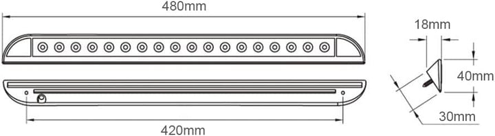 LED-MARTIN Umfeldbeleuchtung UB1000 - schwarz