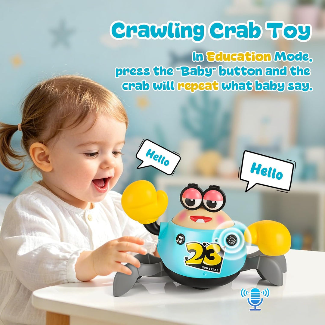 Krabbe Baby Spielzeug 6-12 Monate Krabbelspielzeug Tummy Time Toy | Interaktives mit Musik und Licht