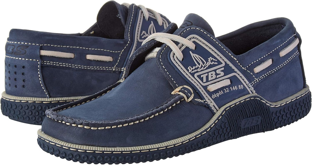 TBS Herren Globek Bootschuhe 40 EU Blau Navy Froment D8p02, 40 EU Blau Navy Froment D8p02