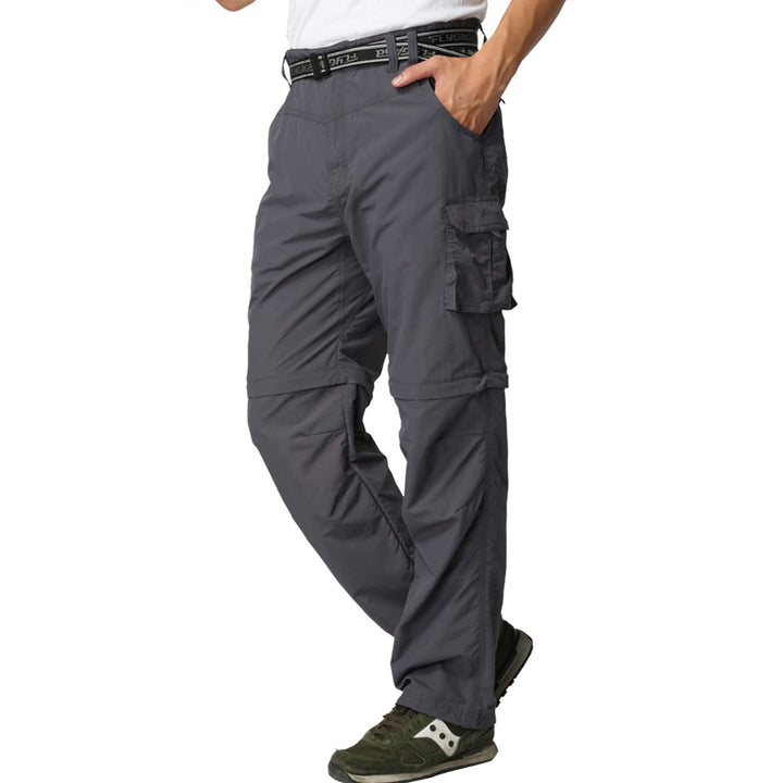 Herren Wanderhose Zip Off Leichte Atmungsaktiv Schnell Trockend Trekkinghose Abnehmbar Funktionshose