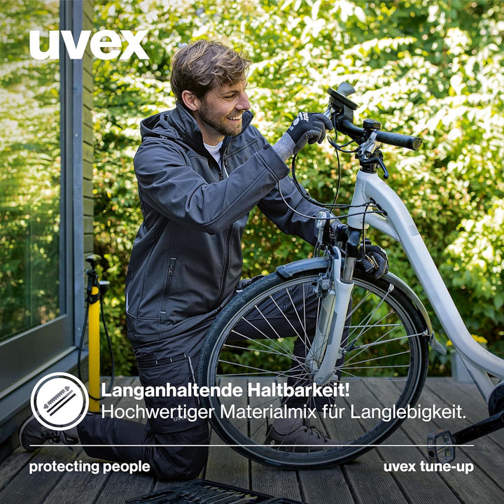 Uvex tune-up Softshell-Arbeitsjacke - für Herren - Outdoorjacke M Schwarz, M Schwarz