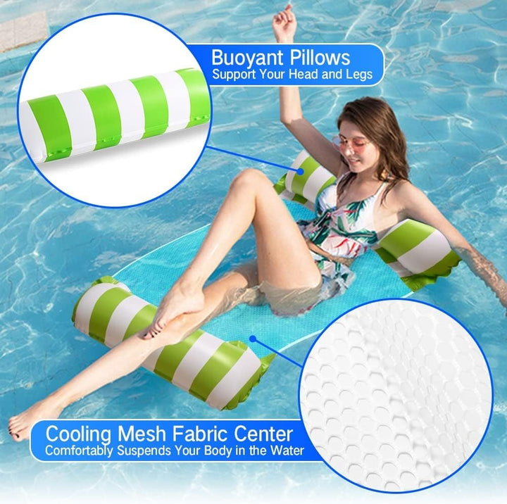 Pool Aufblasbare Schwimmsitze,1/2 Stück Aufblasbare Hängematte Pool Float Wasserhängematte Luftmatra