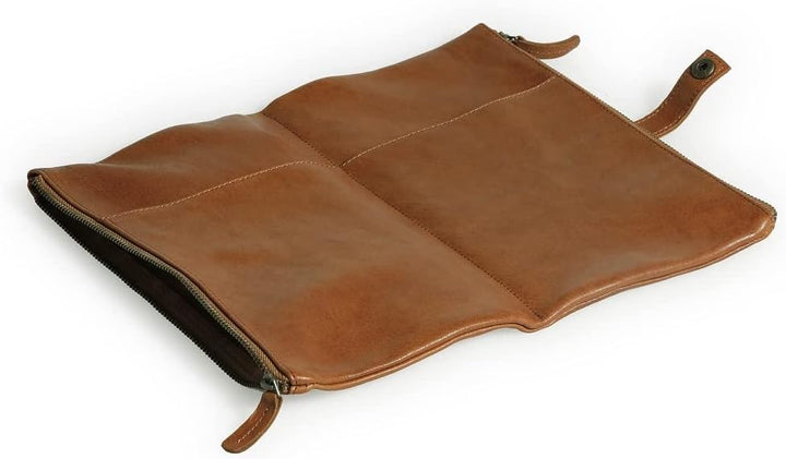 Clairefontaine 930031C Schlampermäppchen (Flying Spirit aus Lammleder, flach, 27 x 23,6 x 2,8 cm, 2