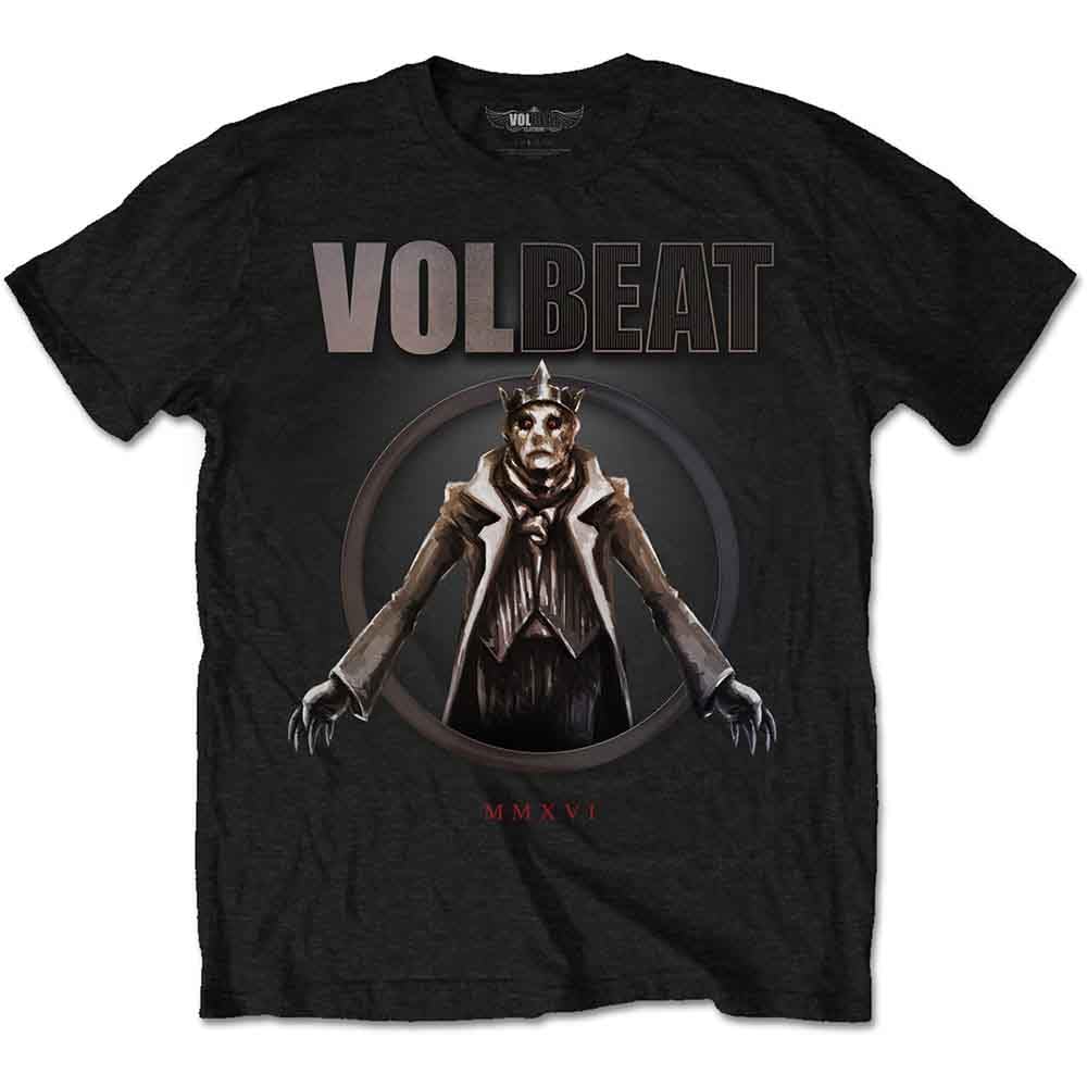 Volbeat T Shirt King of The Beast Band Logo Nue offiziell Herren Schwarz M