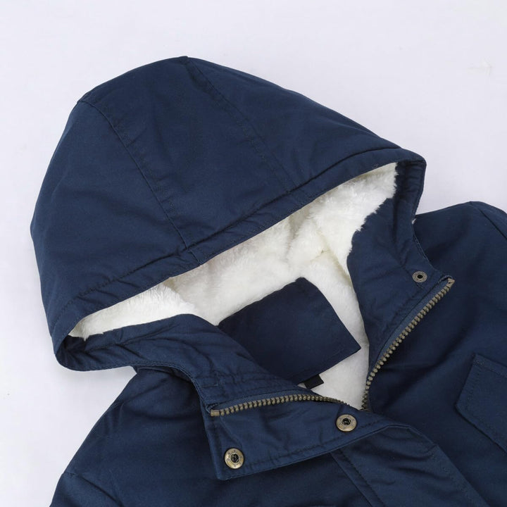YYNUDA Wintermantel Damen Warm Gefüttert Winter Parka Mittellang Winterjacke Winterparka mit Fellkap