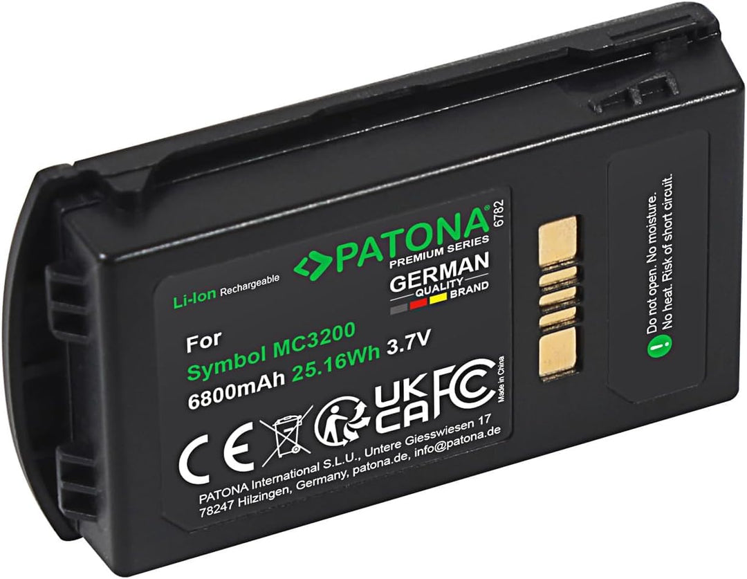 PATONA Premium Akku für Zebra MC3200, MC32N0, MC32N0-S, MC3300, Motorola | Ersatz für Zebra BTRY-MC3