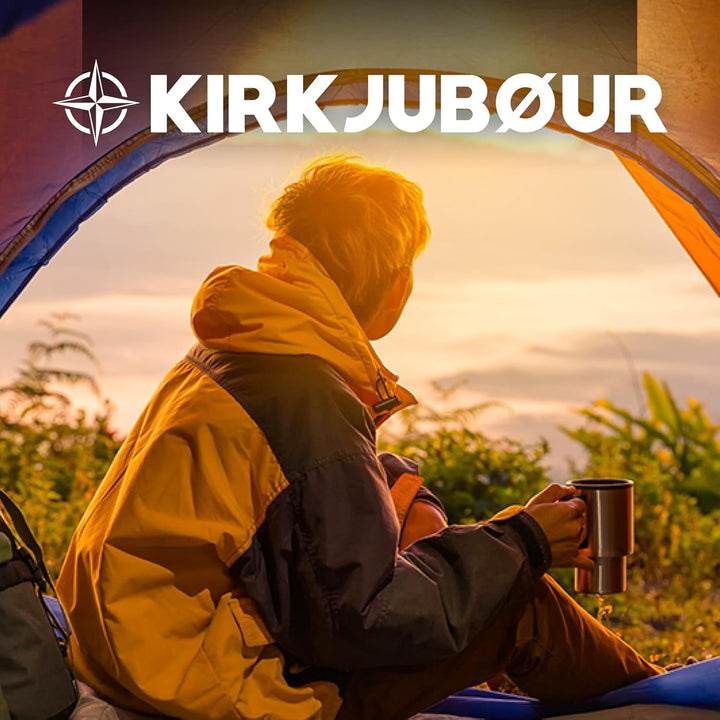 Kirkjubøur® Herren SOFTSHELLjacke 10.000 mm Wassersäule mit Kapuze und Fleecefutter, atmungsaktiv un