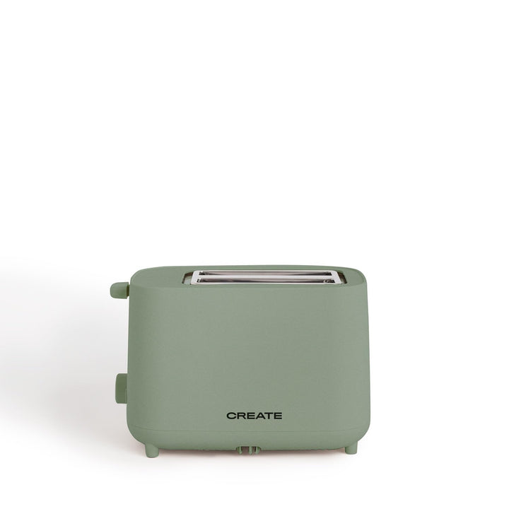 CREATE/TOAST STUDIO/Toaster Salbeigrün / 6 Leistungsstufen, Krümelschublade, Thermostat, Auftauen, A