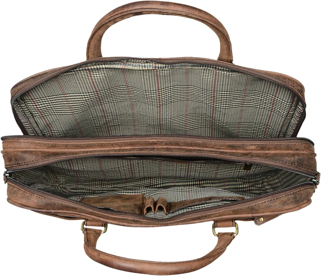 STILORD 'Dante' Business-Tasche Leder gross elegante Aktentasche Umhängetasche Laptoptasche 15.6 Zol