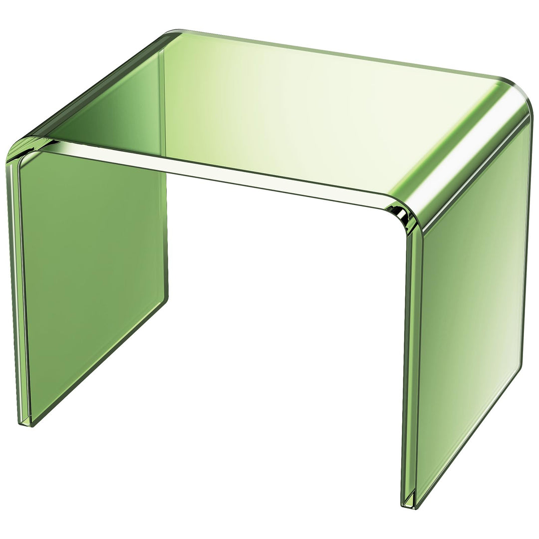 Acryl-Tritthocker, Kleiner transparenter Fusshocker für Badezimmer, Schlafzimmer, Küche, belastbar b