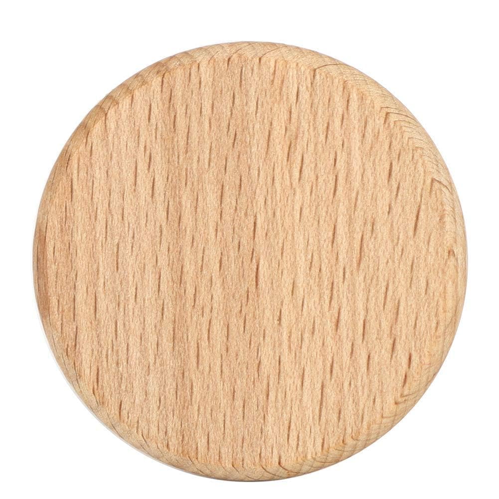 50 Stück runde Holzspäne Einfache glatte Kanten Natürliche Holzscheiben Plattendekoration Runde Holz
