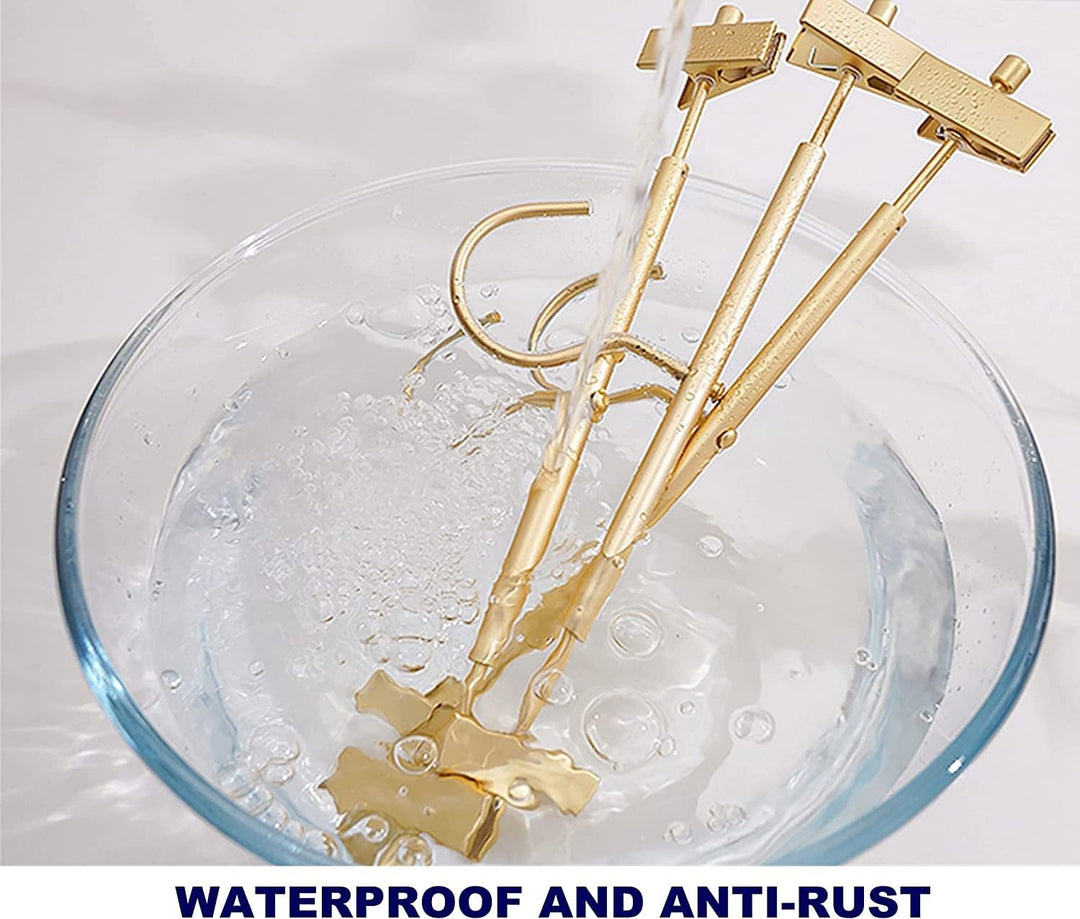 Amber Home 20 Stück 31cm Matt Gold Eisen Kleiderbügel, Leichte Aluminum Metall Hosenbügel Aufhänger