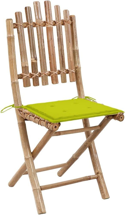 vidaXL 2X Gartenstuhl Klappbar mit Kissen Essstuhl Klappstühle Klappstuhl Gartenstühle Stühle Stuhl