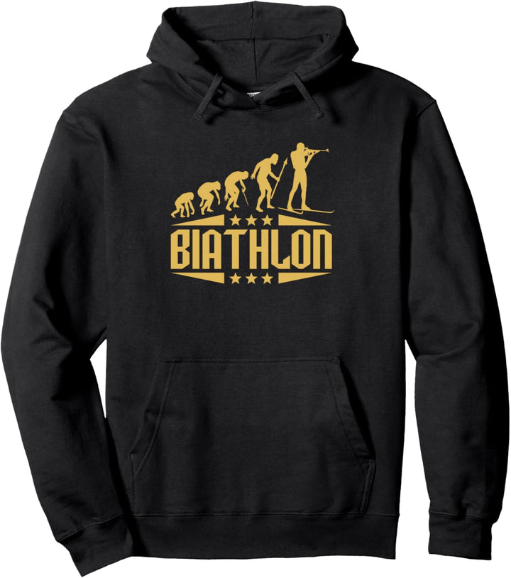 Biathlon Wintersport Schiesssort Geschenk Pullover Hoodie