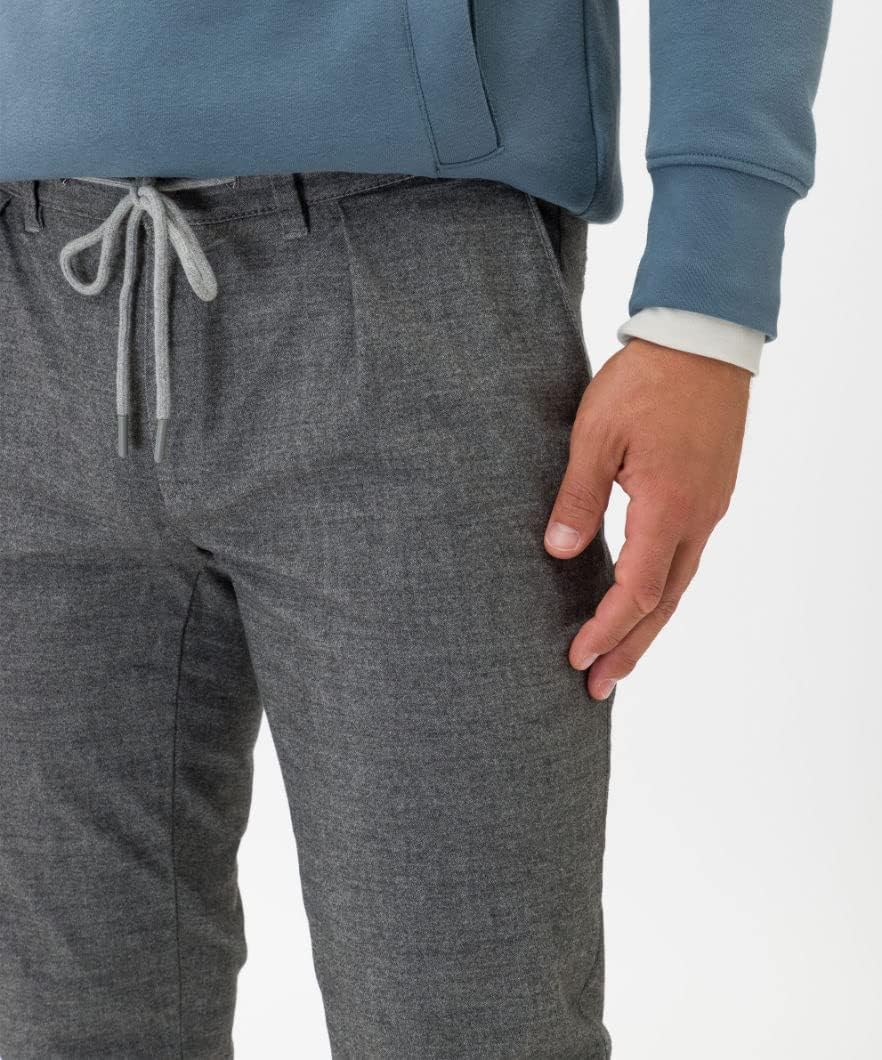 BRAX Herren Style Fabio K Woolook Hose 32W / 30L Grau (Graphit 05), 32W / 30L Grau (Graphit 05)